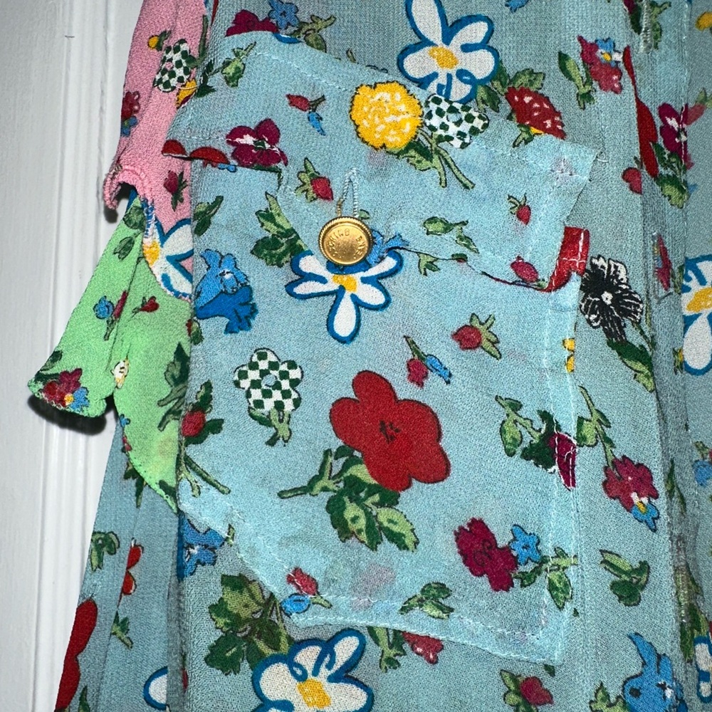 Moschino Floral Ruffle Top - Multicolor - Picture 10 of 15
